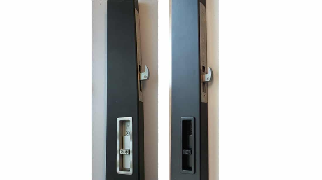 Archetype Narrow, Brushed Stainless Steel and Black Painted Stainless Steel